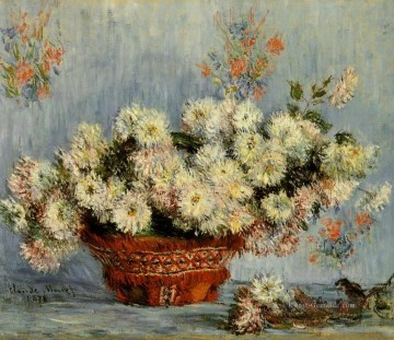  blumen - Chrysanthemen IV Claude Monet impressionistische Blumen